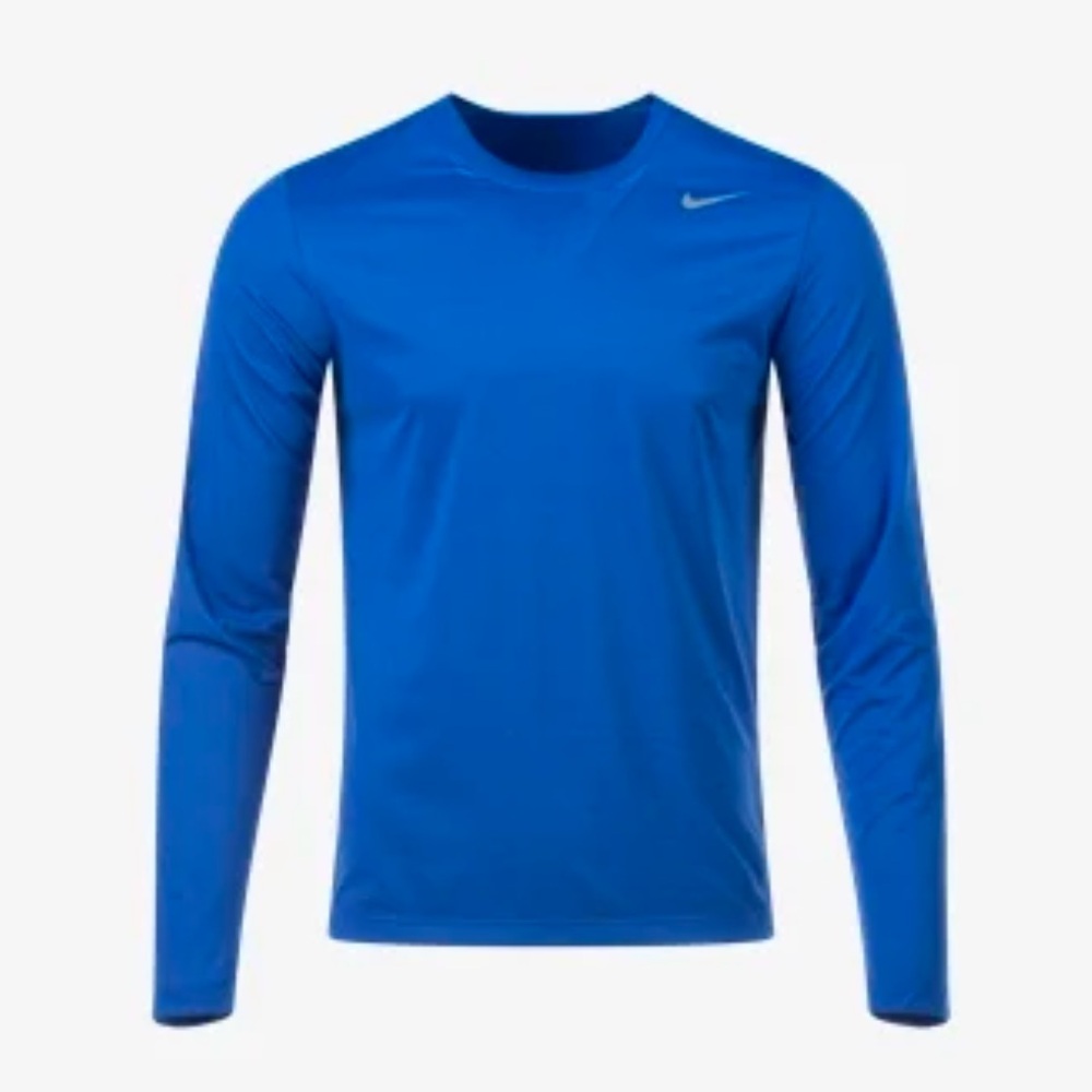 Nike Dri-FIT Legend Men's Royal Blue Long-Sleeve Fitness Top small (C)